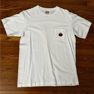 Uniqlo Sesame Street Elmo Pocket Tee White - size Medium